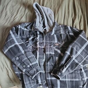 SMITH Gray and Black Hooded Jacket